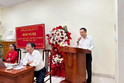 TRƯỜNG TIỂU HỌC YÊN TỪ B TỔ CHỨC HỘI NGHỊ CÁN BỘ, GIÁO VIÊN VÀ NGƯỜI LAO ĐỘNG NĂM HỌC 2026–2027