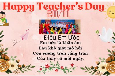 Báo tường mừng ngày  Nhà giáo Việt Nam 20/11